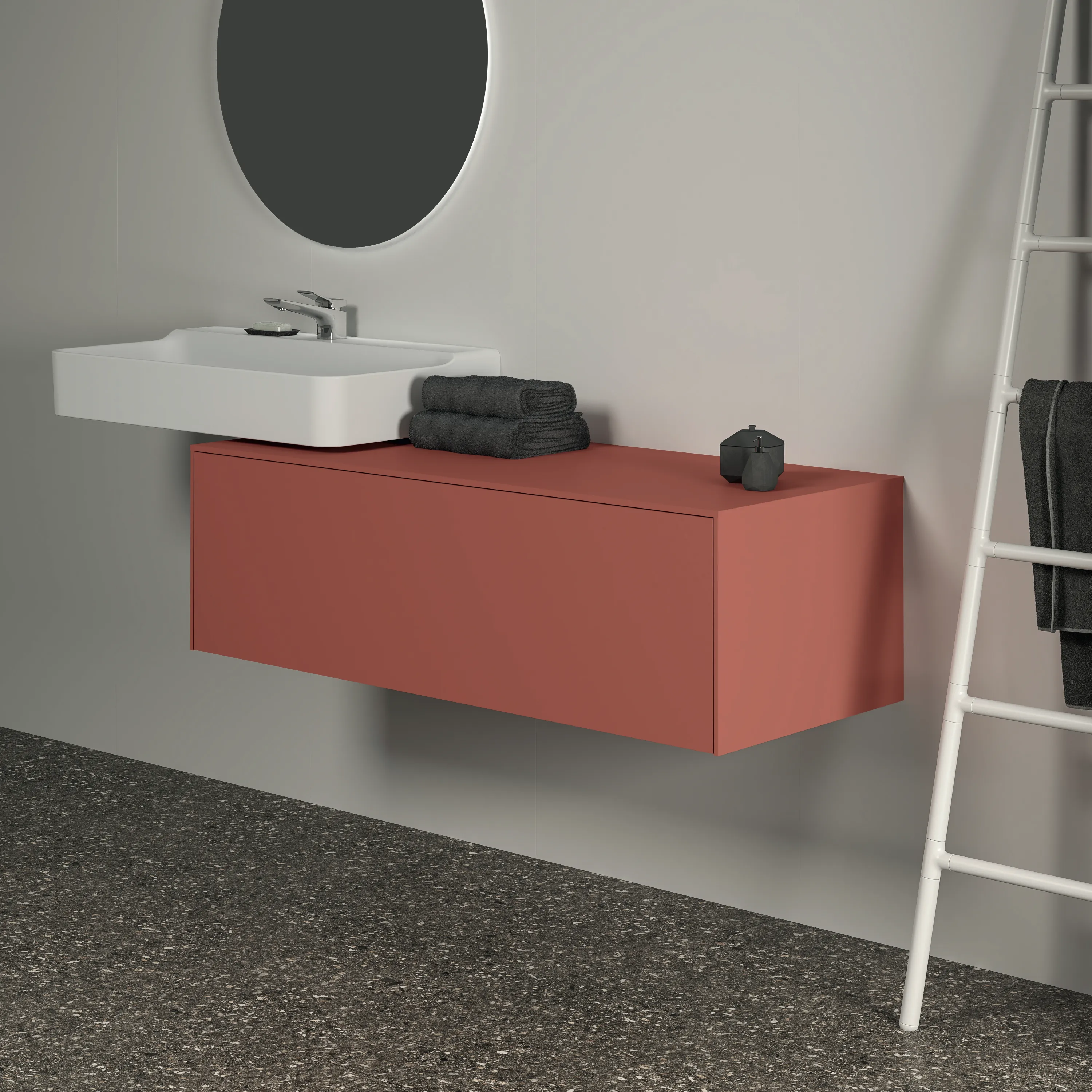 Ideal Standard Waschtischunterschrank Conca, 1 Auszug, ohne Ausschnitt, 1202x505x370mm, Sunset Ideal Standard Waschtischunterschrank Conca, 1 Auszug, ohne Ausschnitt, 1202x505x370mm, Sunset