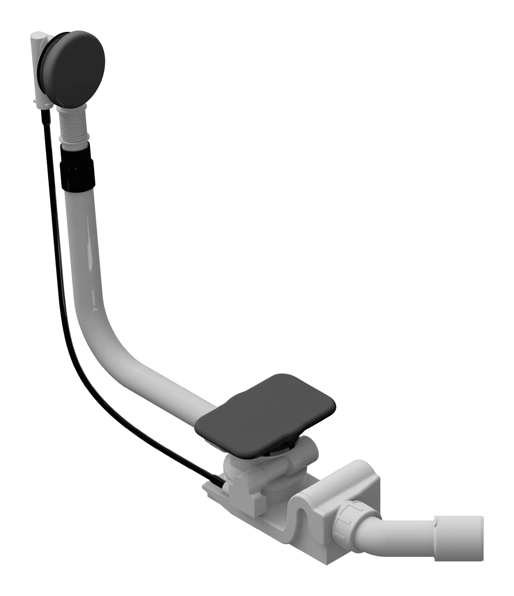 Kaldewei Ablaufgarnitur mit emaillierter Ablaufabdeckung für Modell 4060 „Asymmetric Duo“ in cool grey 90 Kaldewei Ablaufgarnitur mit emaillierter Ablaufabdeckung für Modell 4060 „Asymmetric Duo“ in cool grey 90