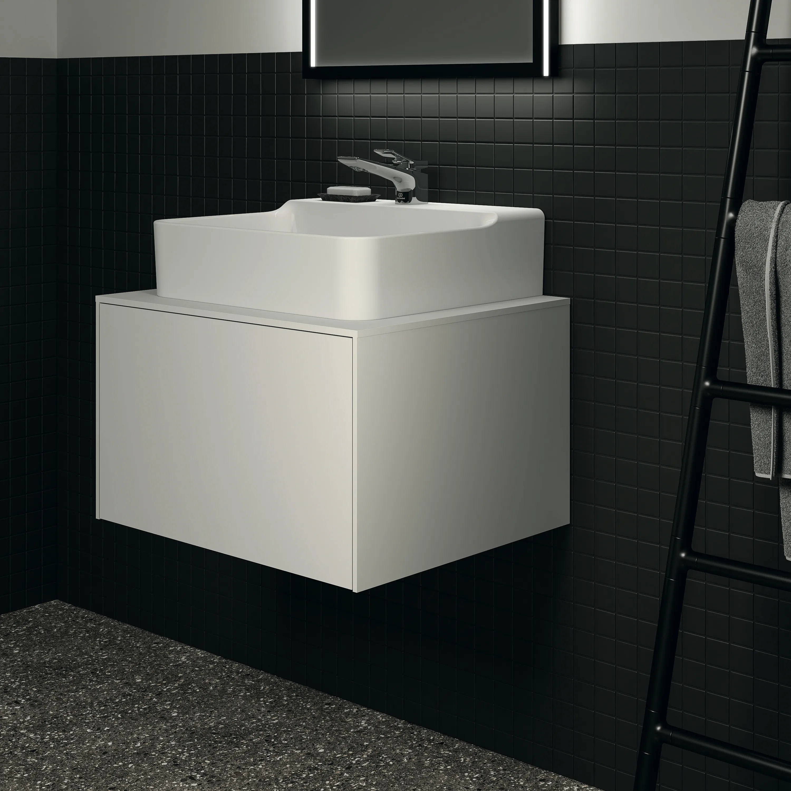 Ideal Standard Waschtischunterschrank Conca, 602x505x370mm, Weiß Ideal Standard Waschtischunterschrank Conca, 602x505x370mm, Weiß