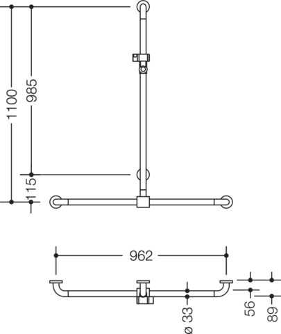 HEWI Haltegriff „Serie 801“