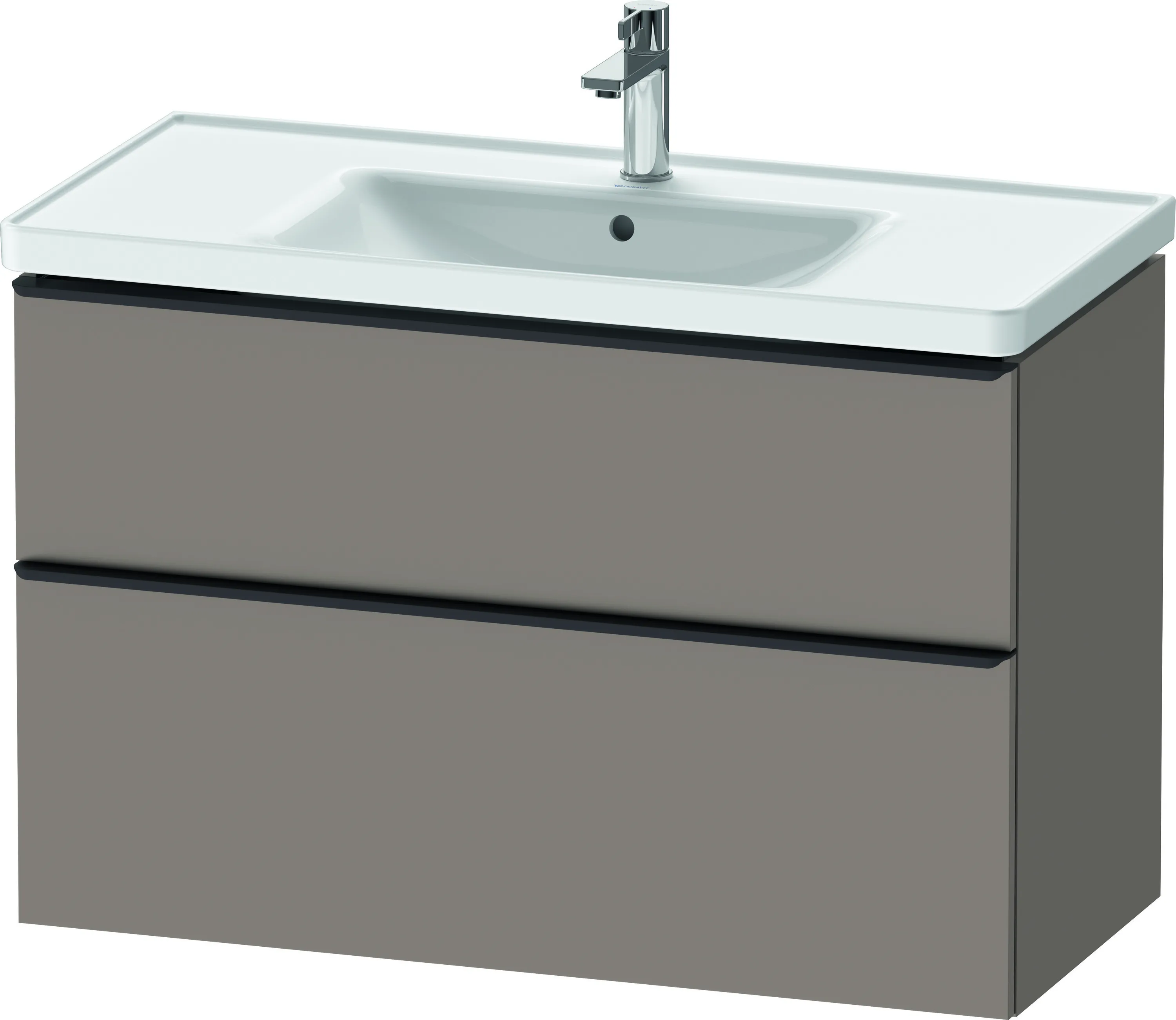 Duravit Waschtischunterschrank wandhängend „D-Neo“ 98,4 × 62,5 × 45,2 cm in Basalt Matt