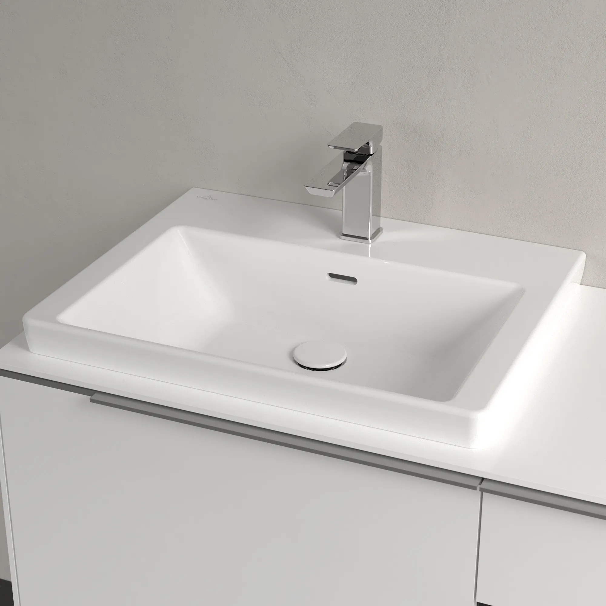 Villeroy & Boch Wandwaschtisch aus TitanCeram geschliffen „Subway 3.0“ 600 × 470 × 165 mm, ohne Hahnlochbohrung, Hahnlochposition mittig in Weiß Alpin Villeroy & Boch Wandwaschtisch aus TitanCeram geschliffen „Subway 3.0“ 600 × 470 × 165 mm, ohne Hahnlochbohrung, Hahnlochposition mittig in Weiß Alpin