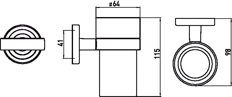emco polo GlashalterGlasteil klar, chrom emco polo GlashalterGlasteil klar, chrom