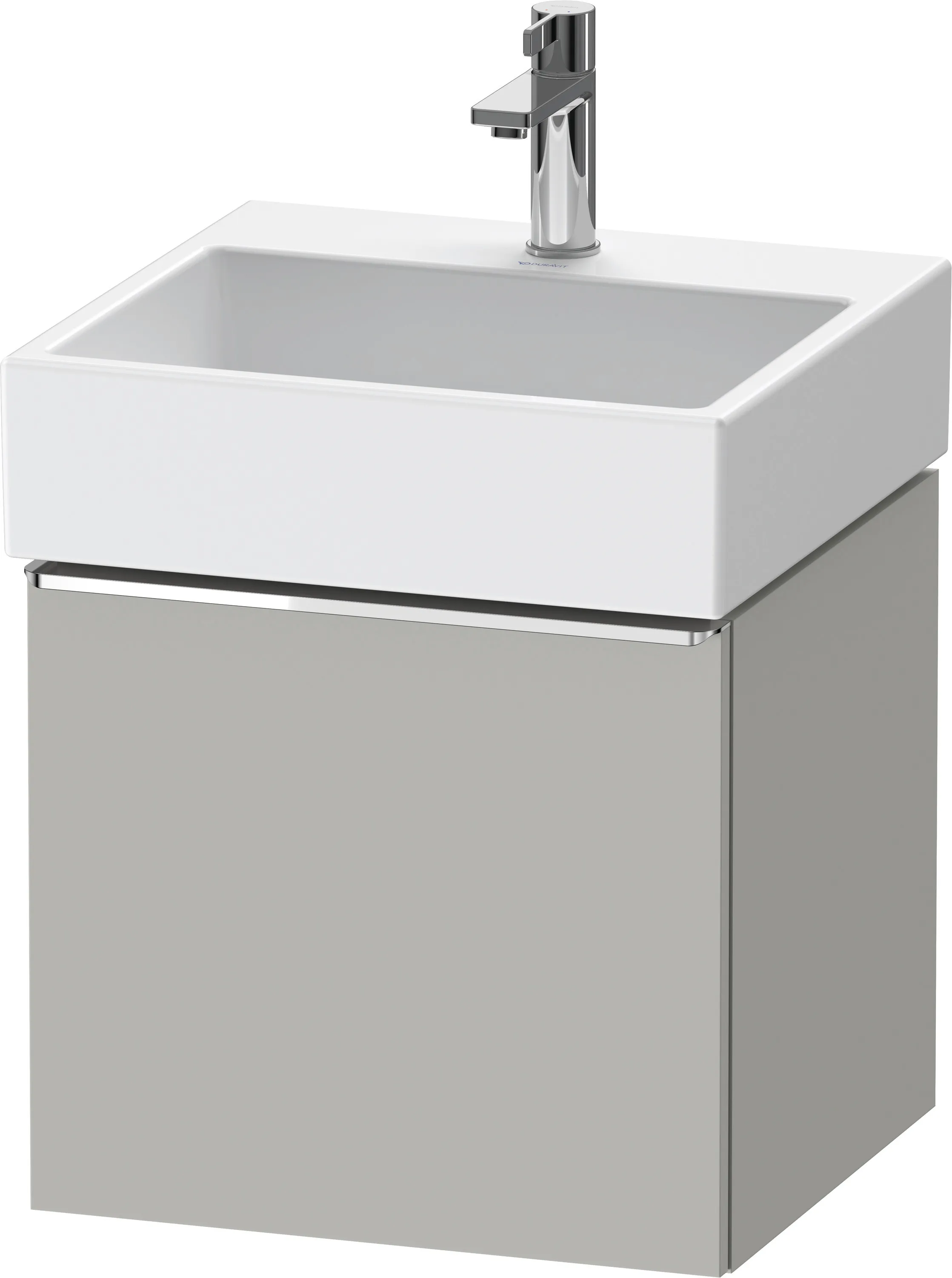 Duravit Waschtischunterschrank wandhängend „D-Neo“ 48,4 × 44 × 44,2 cm Betongrau Matt