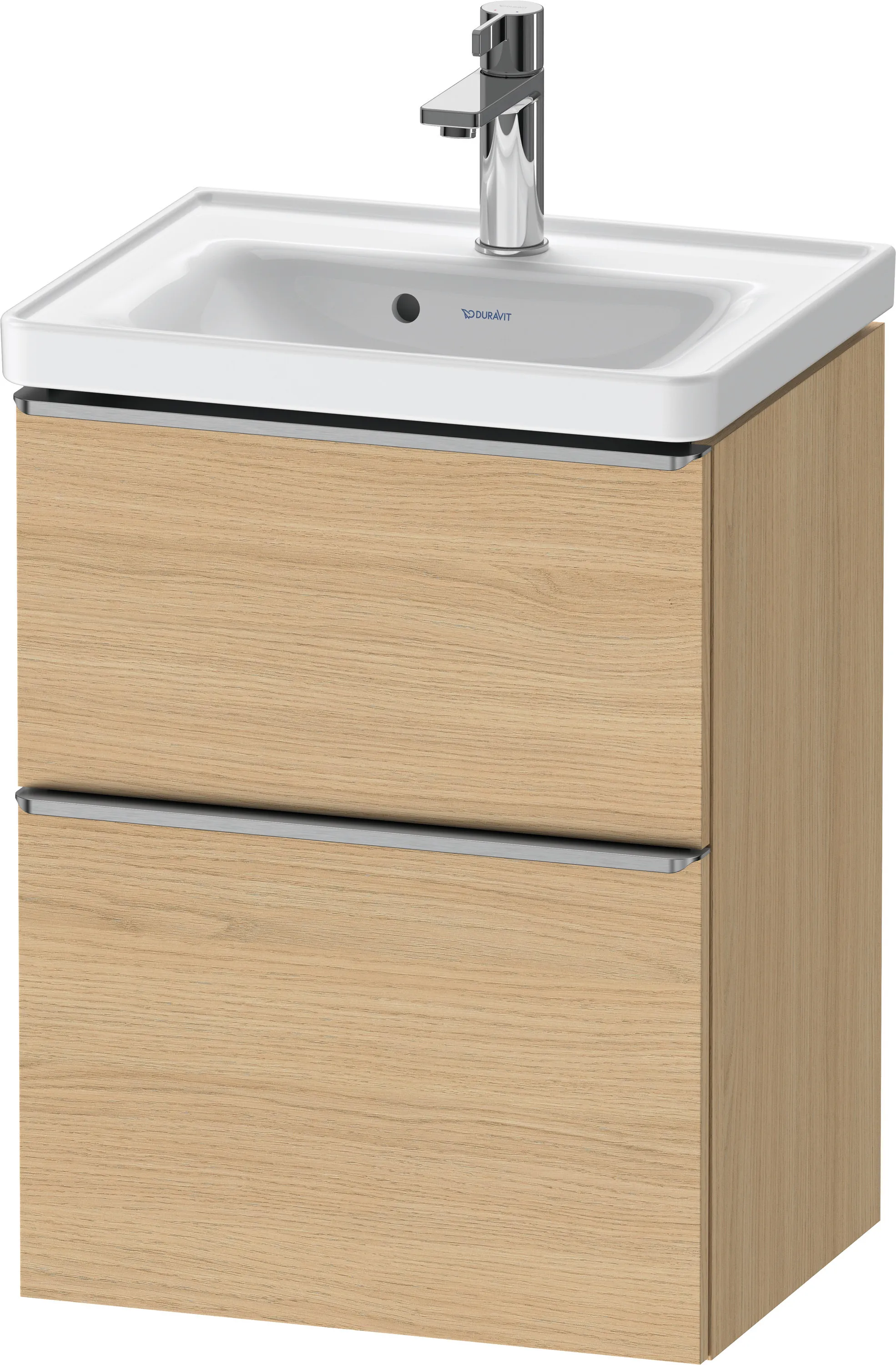 Duravit Waschtischunterschrank wandhängend „D-Neo“ 48,4 × 62,5 × 37,2 cm Eiche Natur