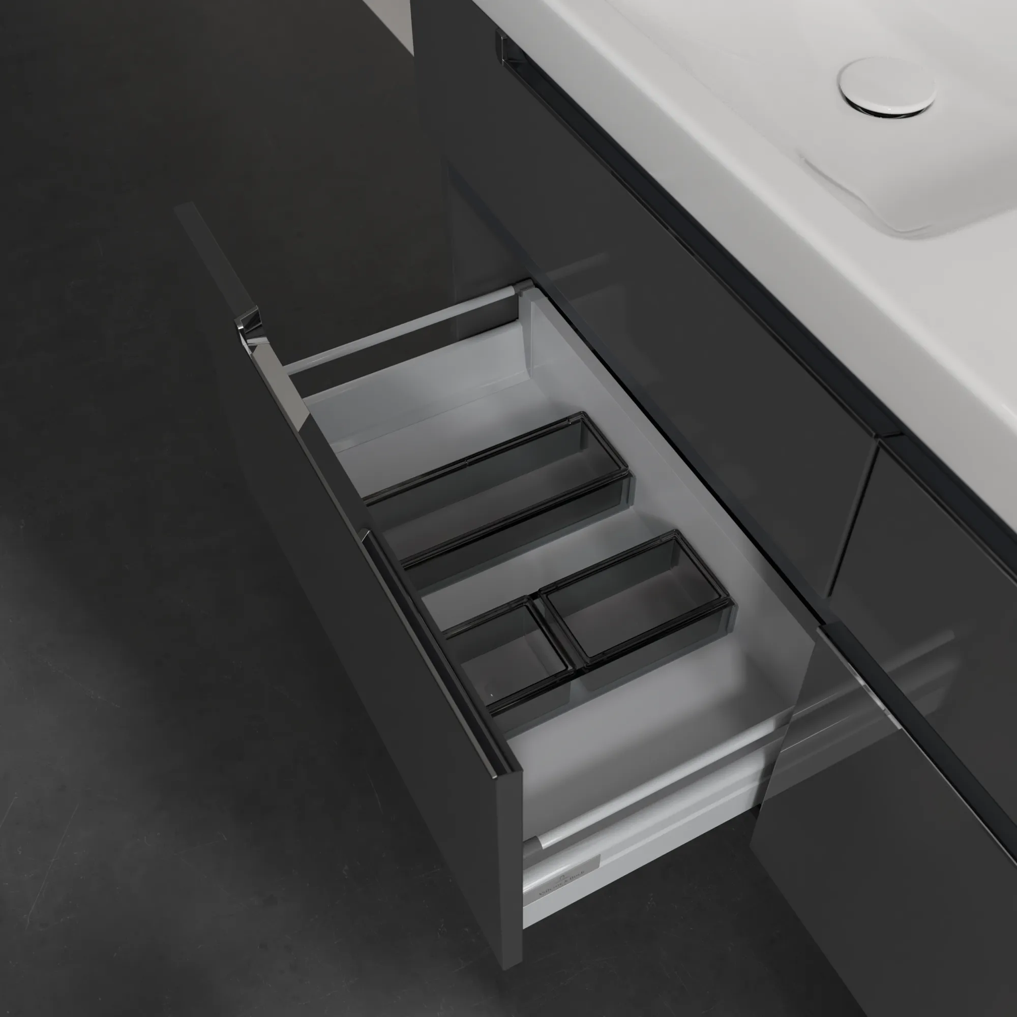 Villeroy & Boch Subway 2.0 Waschbeckenunterschrank A91710, 1287 x 590 x 449 mm, Glossy Grey Villeroy & Boch Subway 2.0 Waschbeckenunterschrank A91710, 1287 x 590 x 449 mm, Glossy Grey