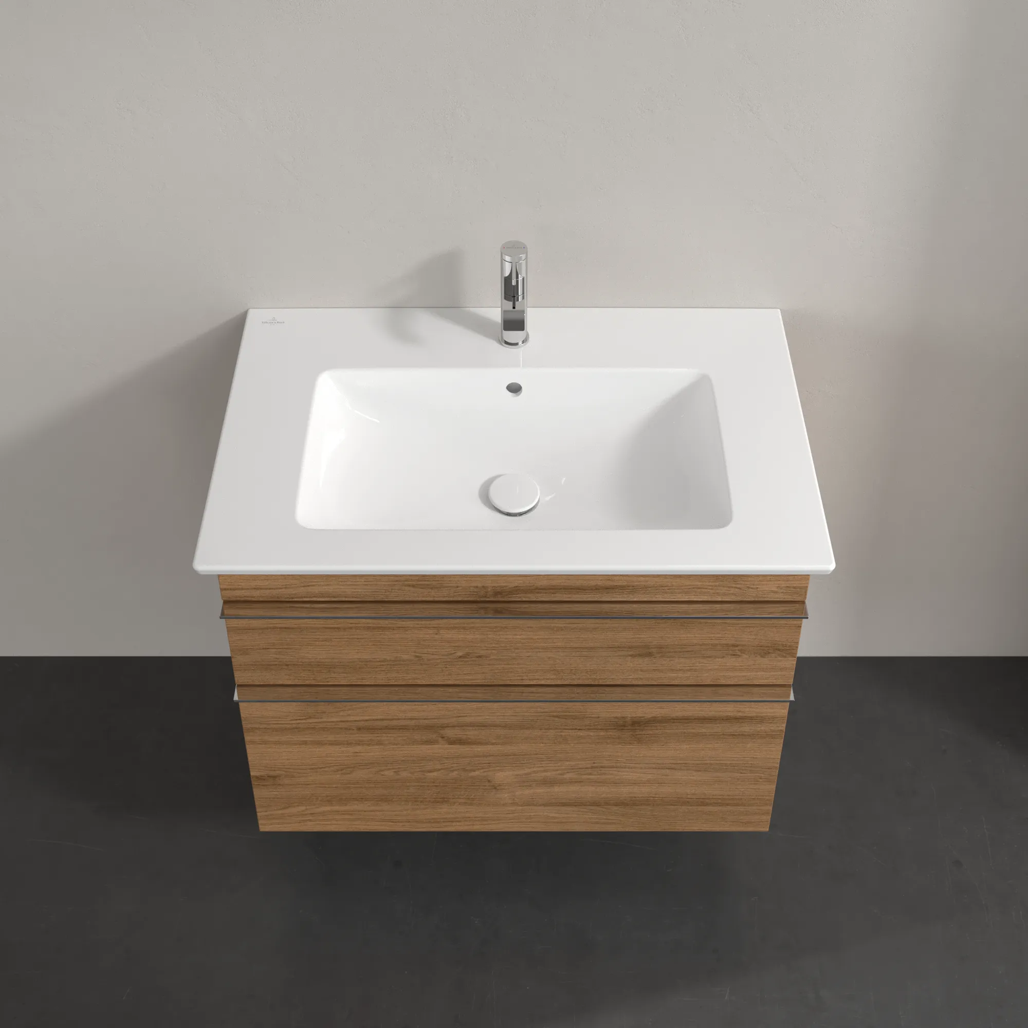 Villeroy & Boch Waschtischunterschrank „Venticello“ für Schrankwaschtisch 753 × 590 × 502 mm Kansas Oak, für Becken mittig