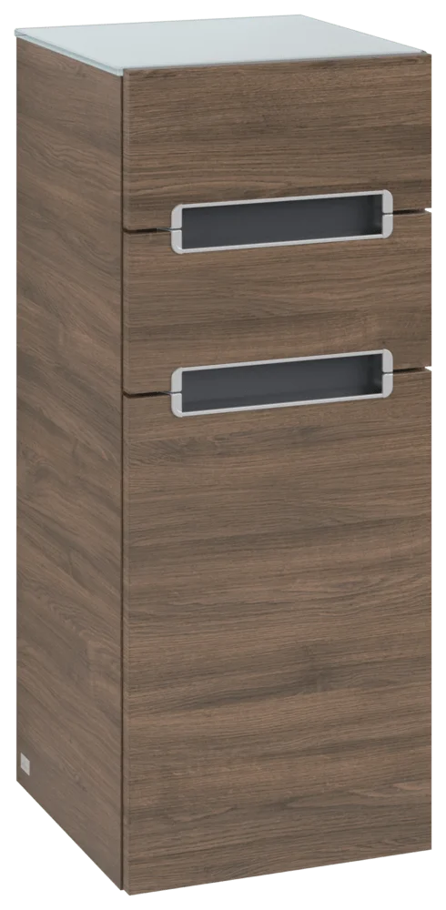 Villeroy & Boch Subway 2.0 Seitenschrank, Arizona Oak, 356x857x370 mm, 2 Schubladen mit SoftClosing, Wandmontage