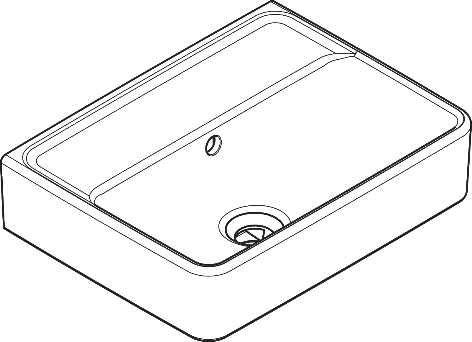 Hansgrohe Handwaschbecken Xanuia Q, weiß, 450x340 mm, wandhängend, mit Überlauf, ohne Hahnloch Hansgrohe Handwaschbecken Xanuia Q, weiß, 450x340 mm, wandhängend, mit Überlauf, ohne Hahnloch