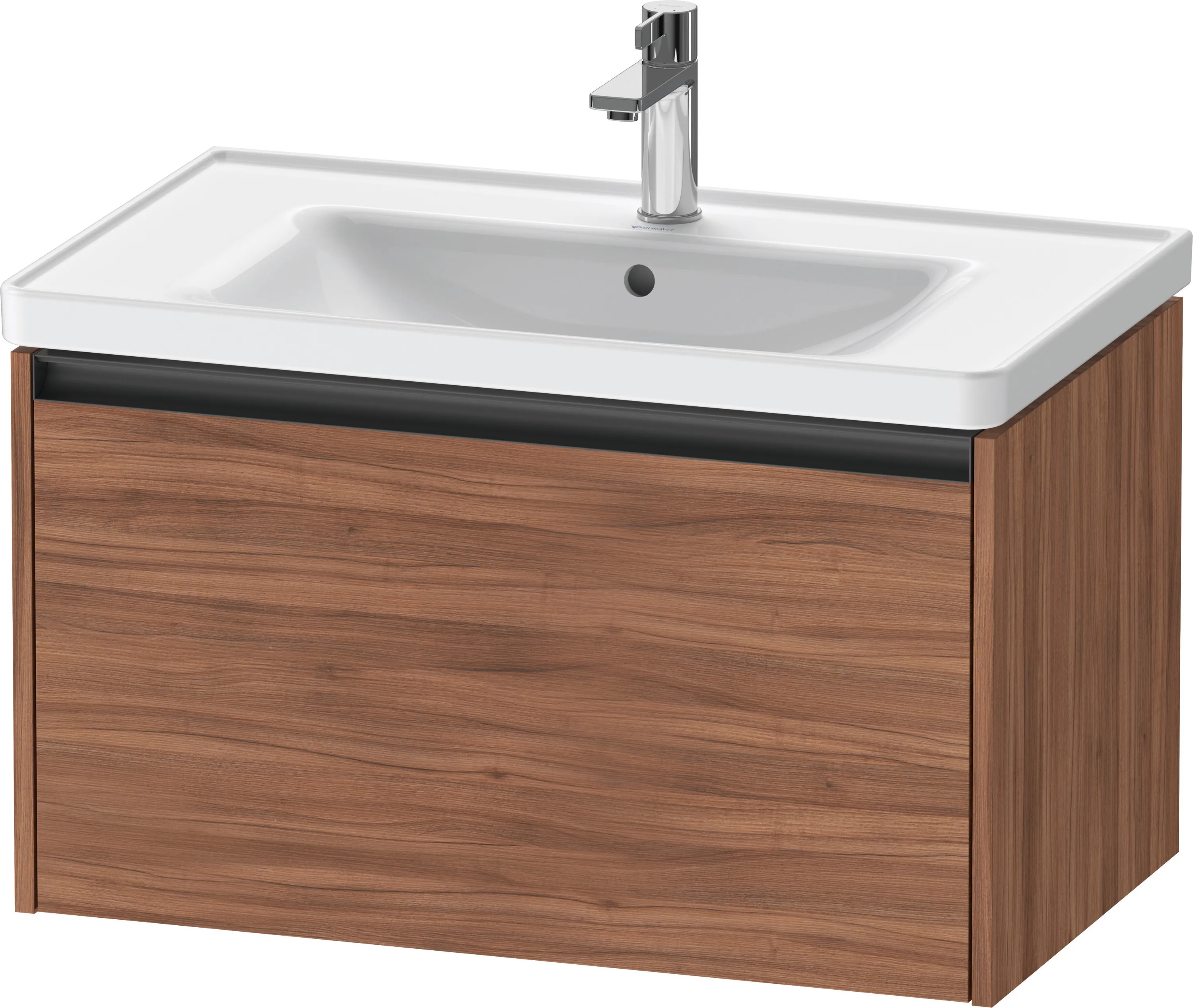 Duravit Waschtischunterschrank wandhängend „Ketho.2“ 78,4 × 44 × 45,5 cm Nussbaum Natur