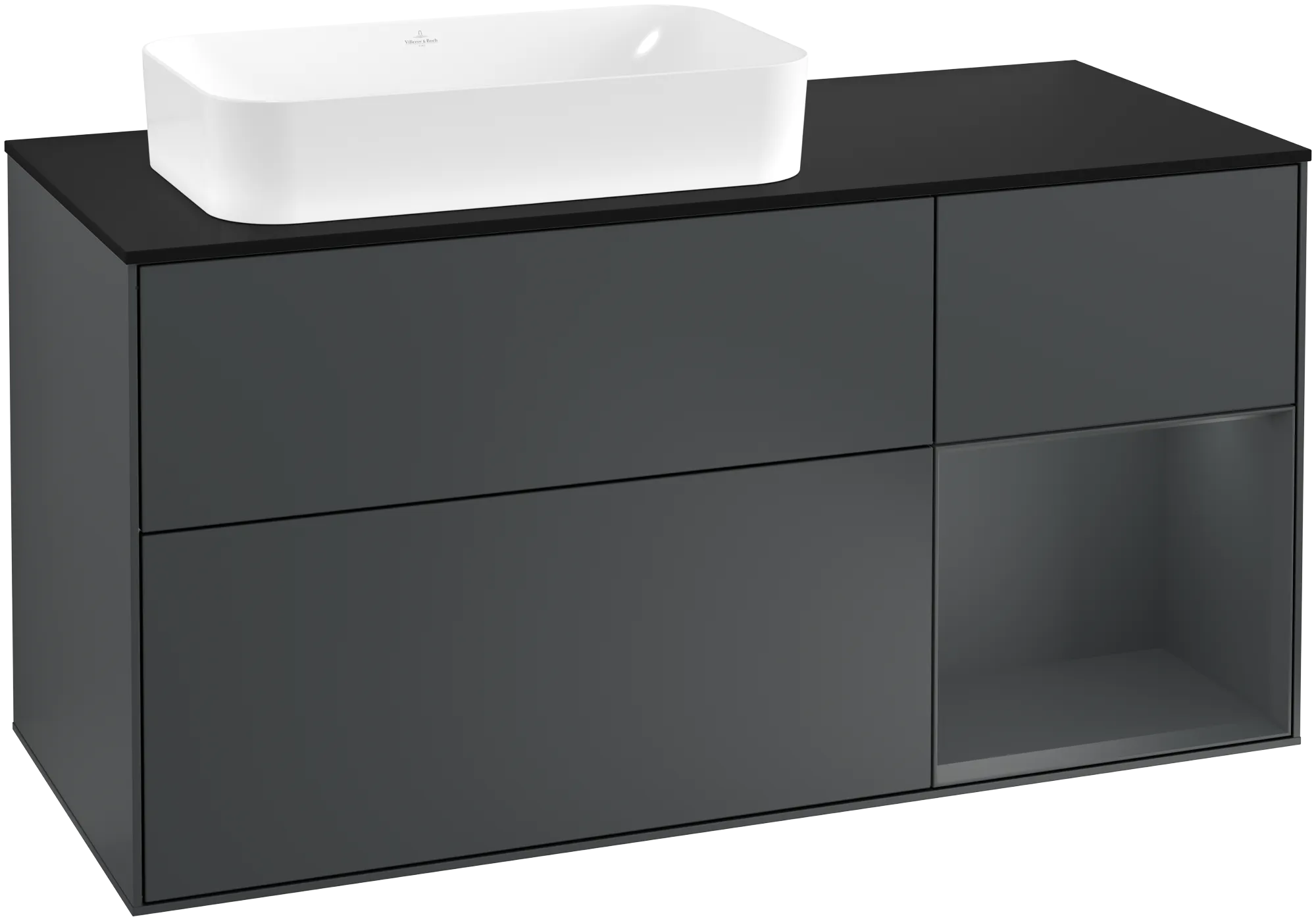 Villeroy & Boch Finion Waschbeckenunterschrank G28, 1200x603x501mm, Midnight Blue Matt/Lacquer