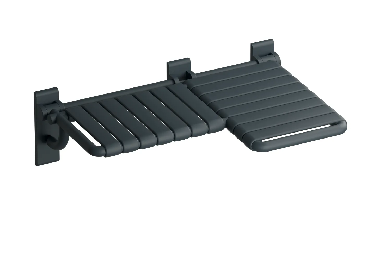 Duschklappsitz „Serie 801“ in Anthrazitgrau, rechts Duschklappsitz „Serie 801“ in Anthrazitgrau, rechts