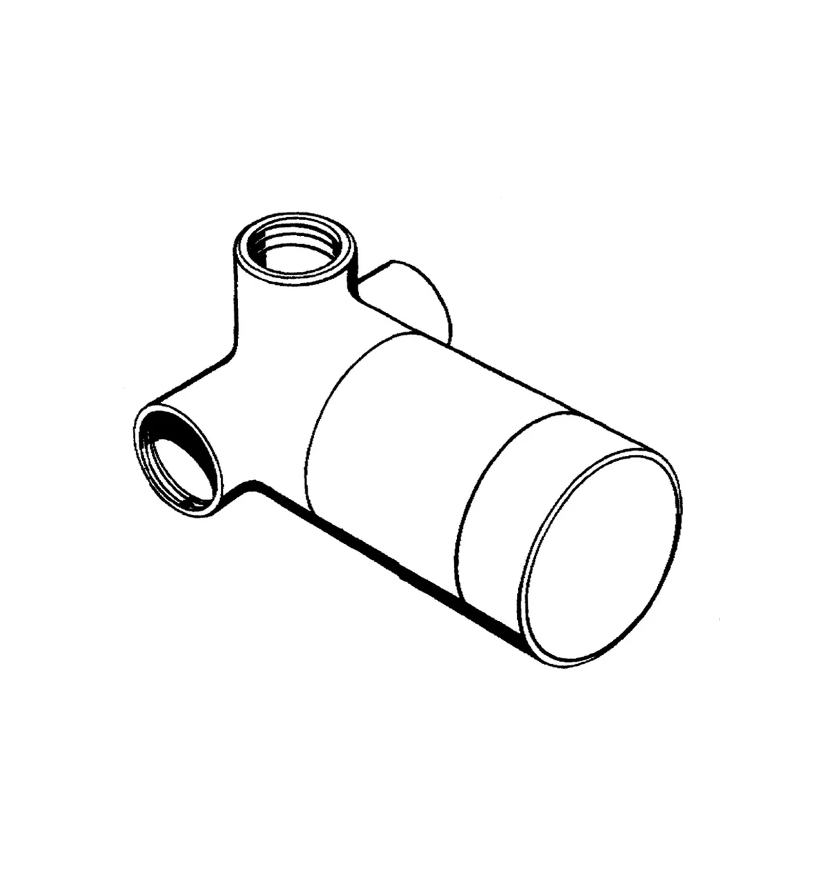 Hansgrohe Ventile, Grundkörper für Trio Ab-/Umstellventil Unterputz Hansgrohe Ventile, Grundkörper für Trio Ab-/Umstellventil Unterputz