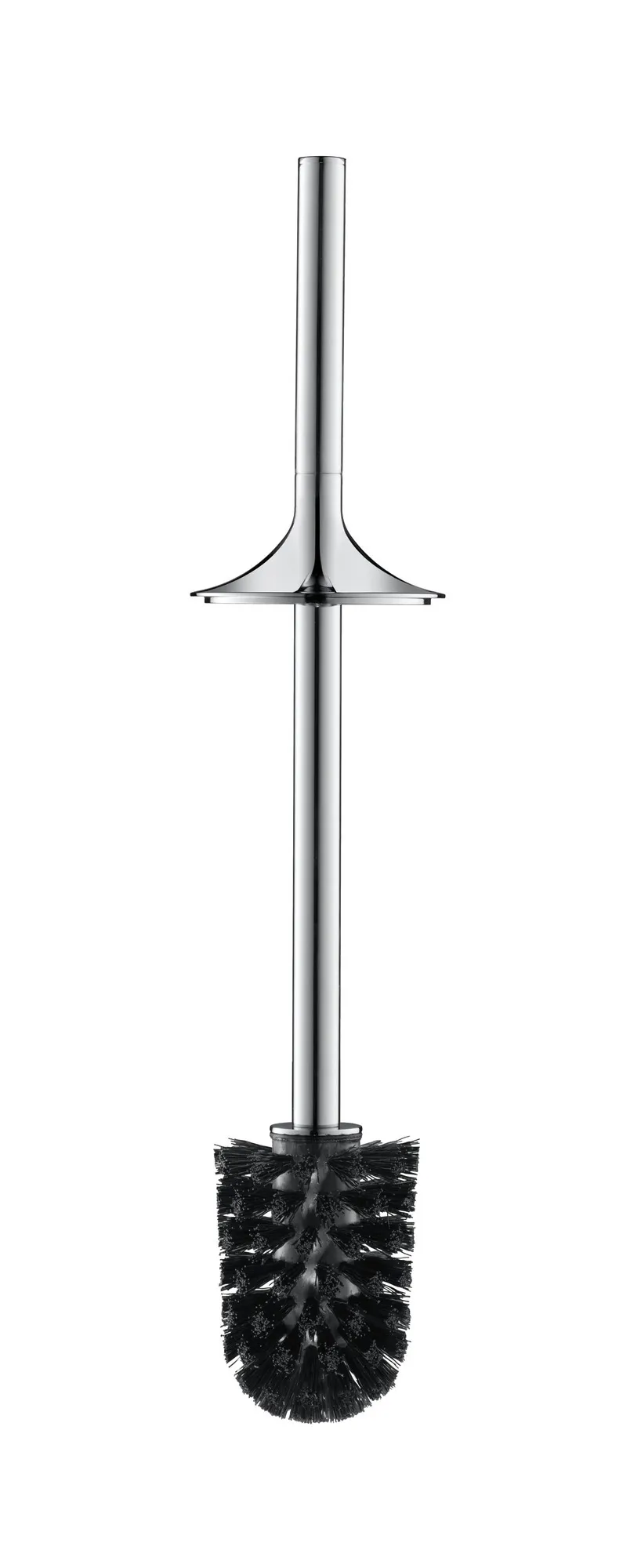 Duravit Toilettenbürstengarnitur bodenstehend „Starck T“ 8 × 43,2 cm in chrom, Befestigung sichtbar Duravit Toilettenbürstengarnitur bodenstehend „Starck T“ 8 × 43,2 cm in chrom, Befestigung sichtbar