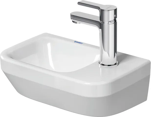 Wandwaschtisch „DuraStyle“, ohne Überlauf, Hahnlochposition rechts Becken: links / Größe: 36 × 22 cm / Hahnlochbohrung: mit 1×1 Hahnlochbohrung / Hahnlochposition: rechts / Oberflächenveredelung: mit WonderGliss / Überlauf: ohne Überlauf Wandwaschtisch „DuraStyle“, ohne Überlauf, Hahnlochposition rechts Becken: links / Größe: 36 × 22 cm / Hahnlochbohrung: mit 1×1 Hahnlochbohrung / Hahnlochposition: rechts / Oberflächenveredelung: mit WonderGliss / Überlauf: ohne Überlauf
