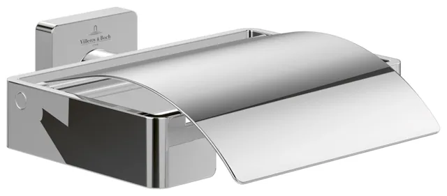 Villeroy & Boch Toilettenpapierhalter „Elements-Striking“ 13,1 × 8,5 × 4,5 cm in chrom, Befestigung verdeckt Villeroy & Boch Toilettenpapierhalter „Elements-Striking“ 13,1 × 8,5 × 4,5 cm in chrom, Befestigung verdeckt