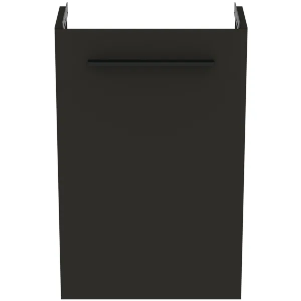 Ideal Standard Handwaschbeckenunterschrank i.life S 1 Tür, Carbongrau matt, 410x205x630 mm