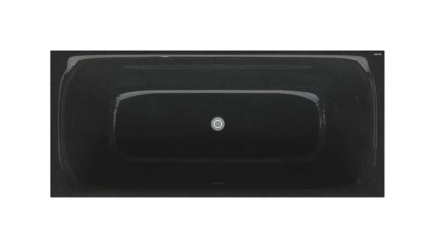 Bette BetteLux Shape Badewanne Rechteck, Midnight, 1700 x 750 mm, 8 mm Falzrand, Freistehend, 2-Sitzer, 41,6 kg