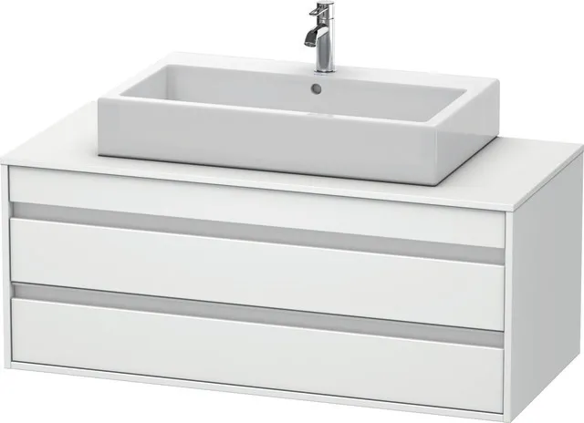 Duravit Waschtischunterschrank wandhängend „Ketho“ 120 × 49,6 × 55 cm Weiß Matt Duravit Waschtischunterschrank wandhängend „Ketho“ 120 × 49,6 × 55 cm Weiß Matt