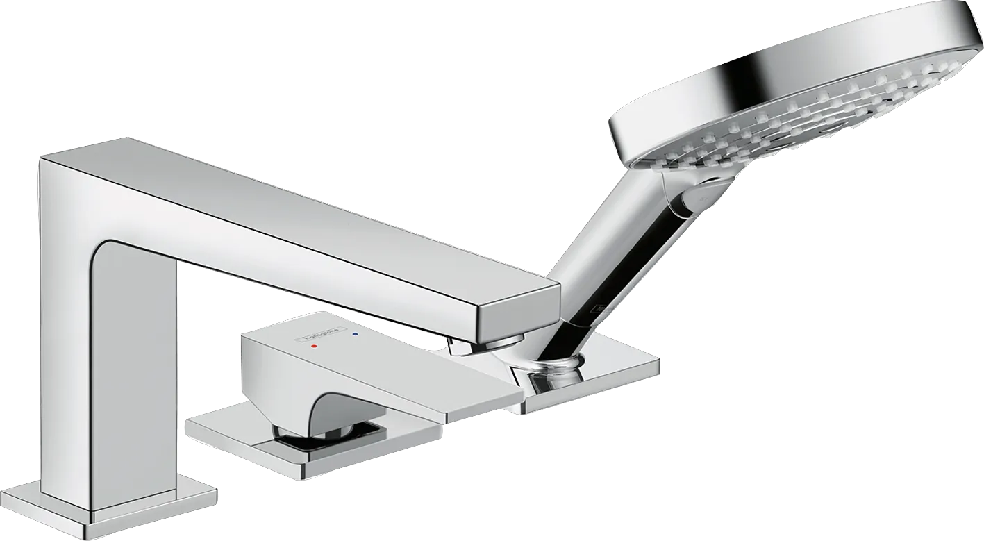 Hansgrohe Metropol 3-Loch Einhebel-Wannenrandmischer Chrom Hansgrohe Metropol 3-Loch Einhebel-Wannenrandmischer Chrom
