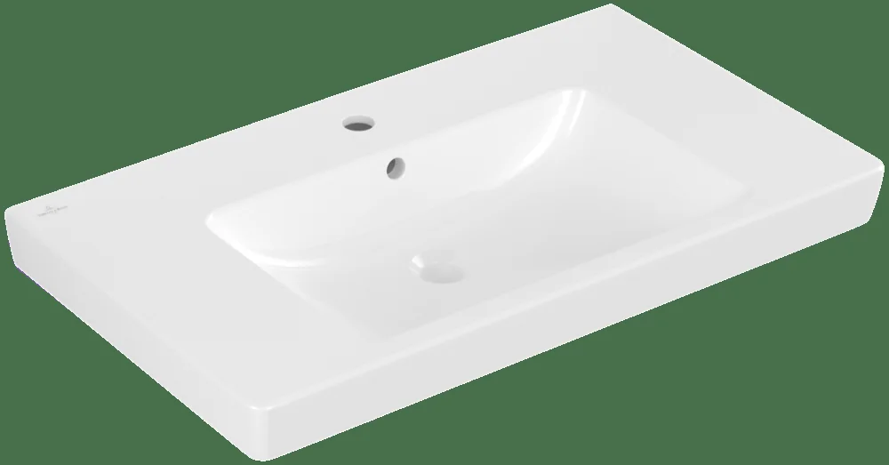 Villeroy & Boch Subway 2.0 Schrankwaschtisch 800x475 mm Rechteck 1HL. mit Überlauf Weiß Alpin Villeroy & Boch Subway 2.0 Schrankwaschtisch 800x475 mm Rechteck 1HL. mit Überlauf Weiß Alpin