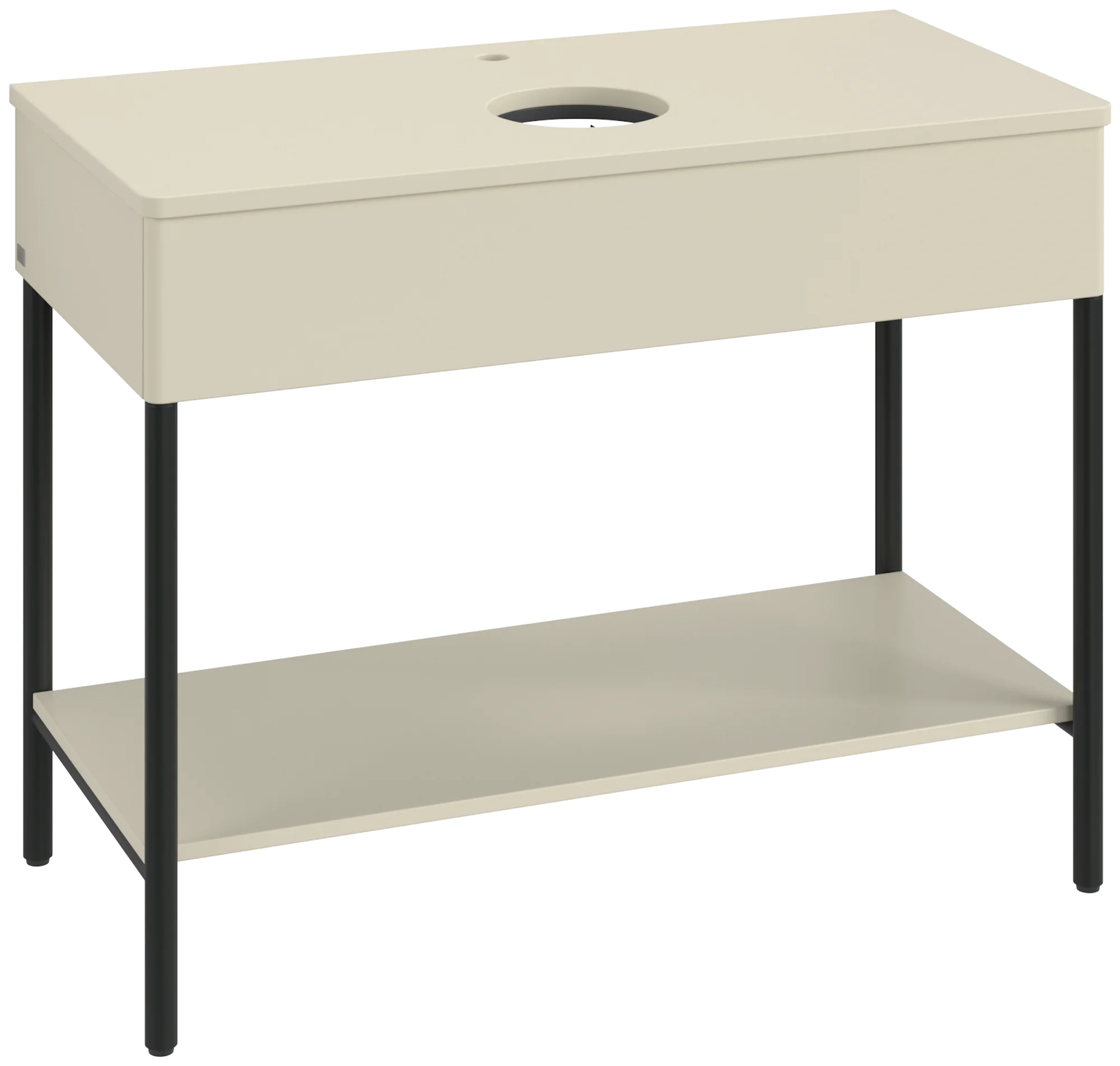 Villeroy & Boch Waschbeckenunterschrank Artis K64051, Silk Grey Matt Lacquer, 1000x782x500mm, mit Metallgestell, Push-to-open Funktion, 1 Auszug