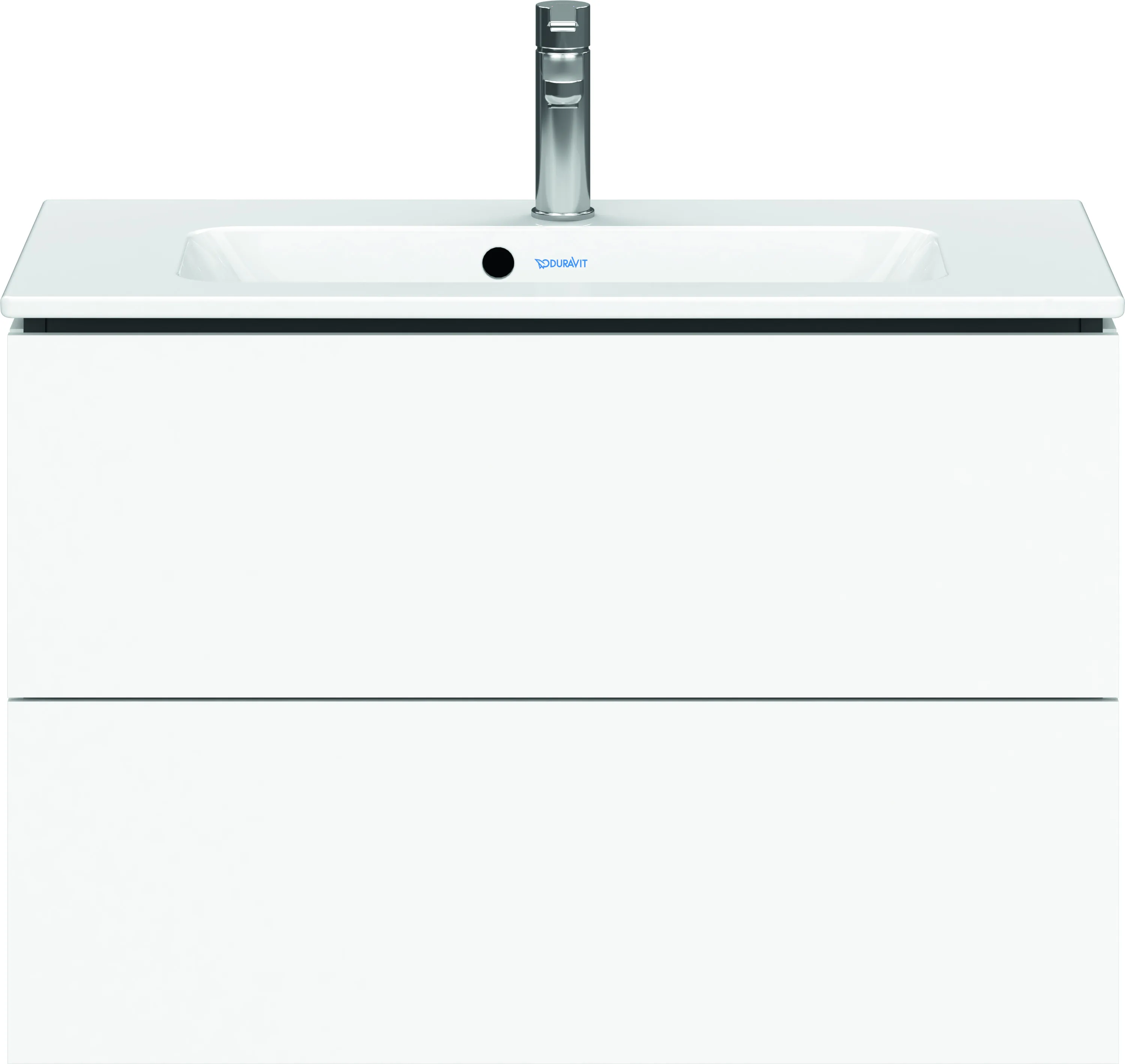 Duravit Waschtischunterschrank wandhängend „L-Cube“ 82 × 55 × 39,1 cm Weiß Matt