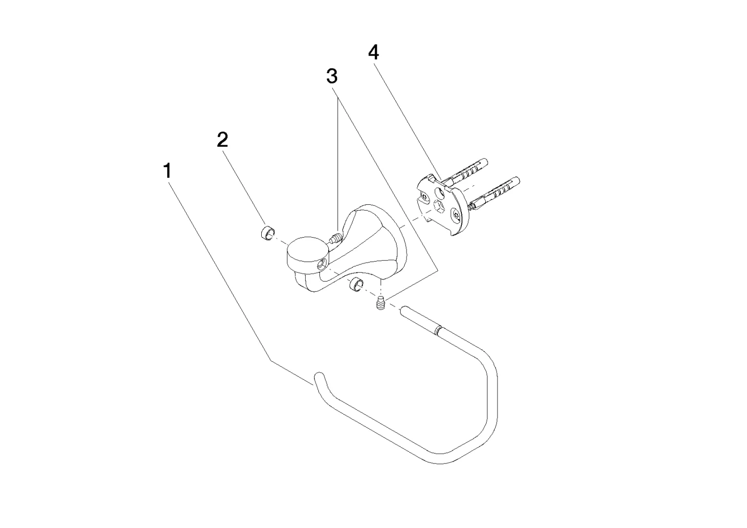 Papierrollenhalter ohne Deckel MADISON Chrom 83500361 Papierrollenhalter ohne Deckel MADISON Chrom 83500361