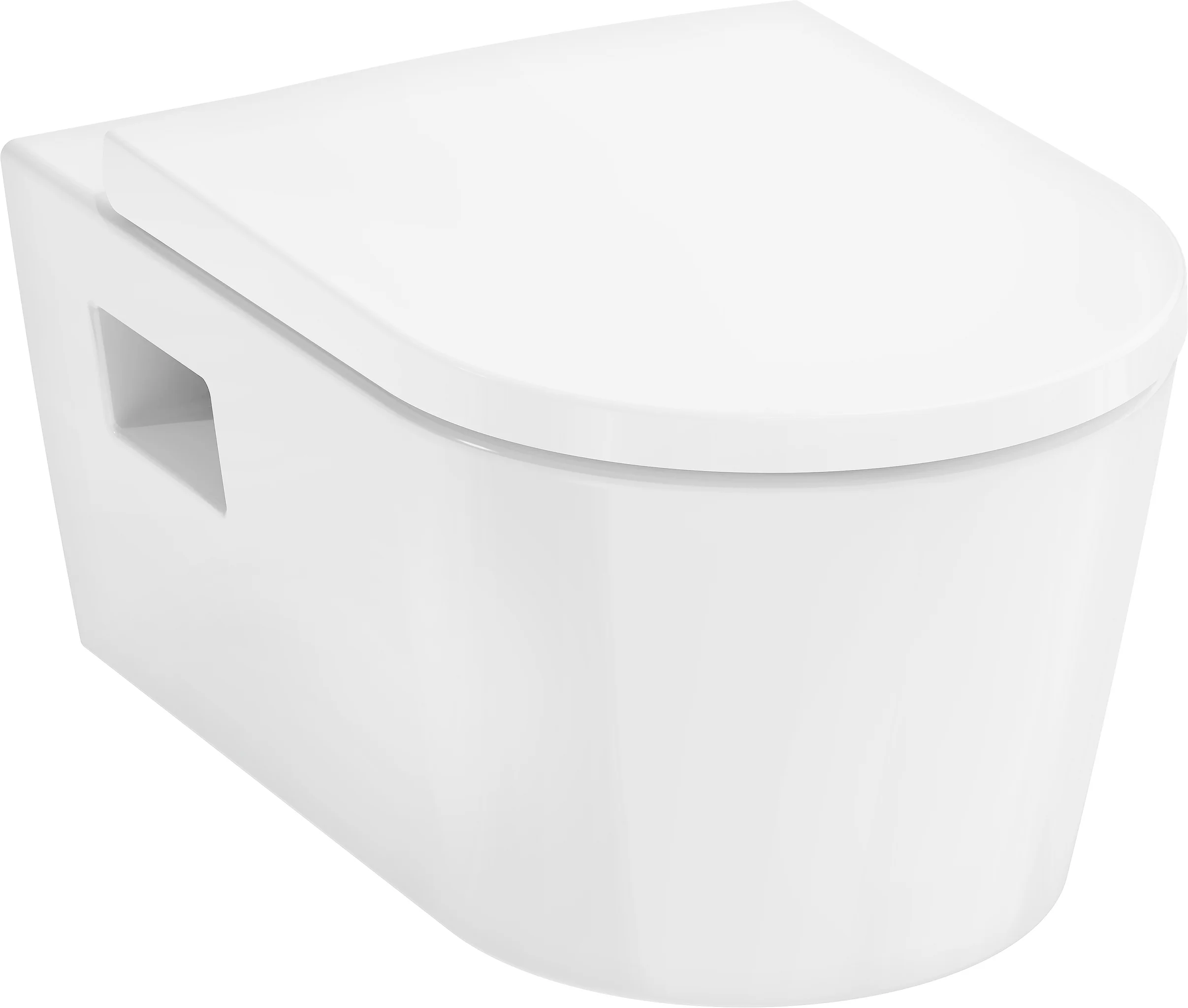 Hansgrohe EluPura Original S Wand-WC-Set, glänzend, 540 mm, AquaChannel Flush, SoftClose, QuickRelease