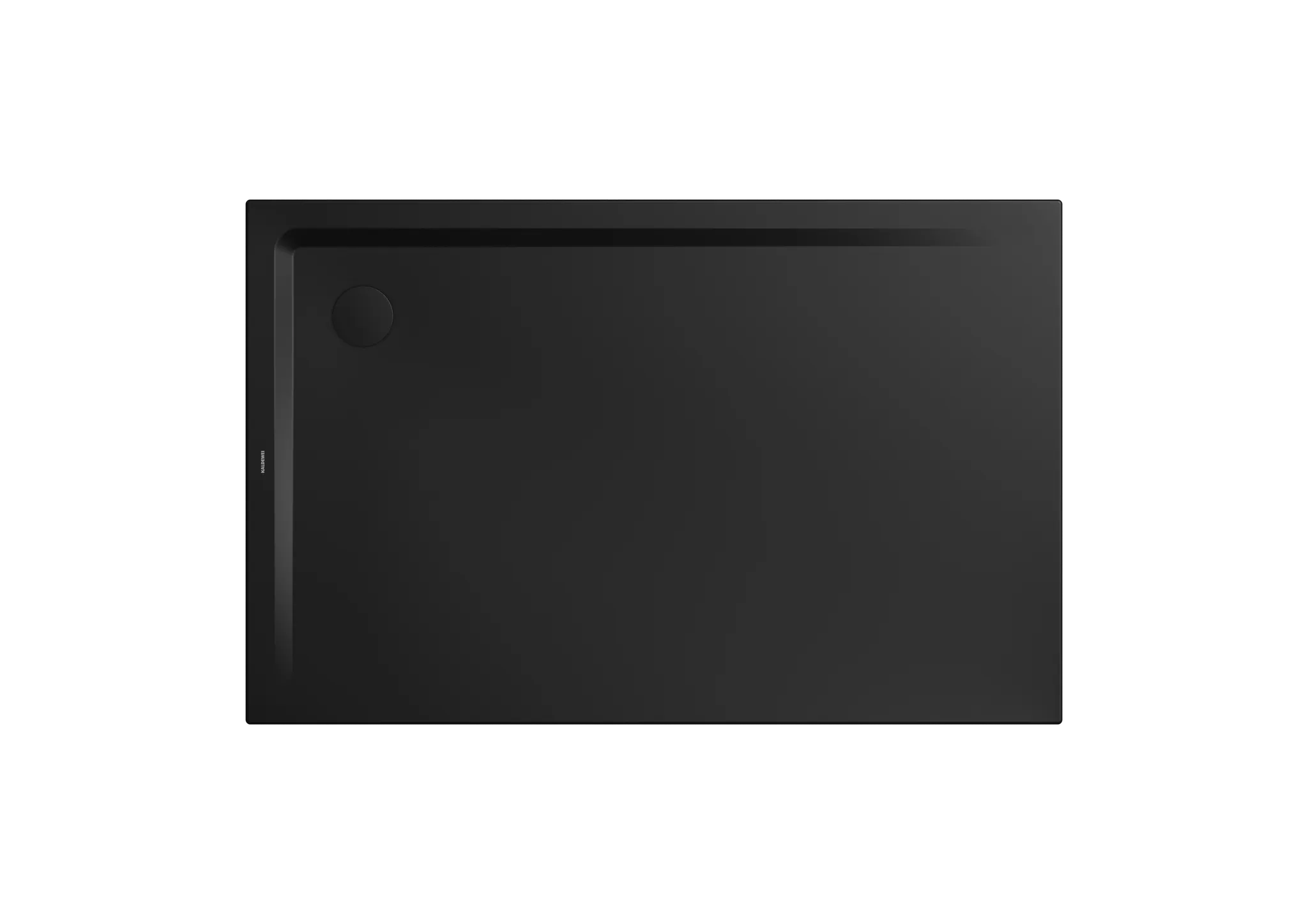 Kaldewei Duschwanne „Superplan“ 75 × 120 cm mit Antislip Secure Plus, in schwarz matt
