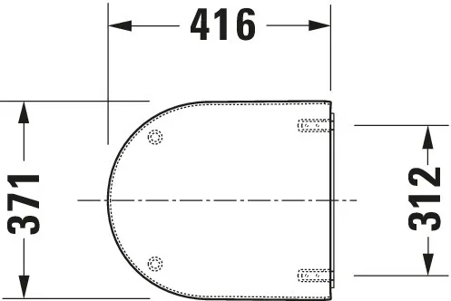 Duravit WC-Sitz „Starck 3“ Vital 37,1 × 41,6 × 4,6 cm Duravit WC-Sitz „Starck 3“ Vital 37,1 × 41,6 × 4,6 cm