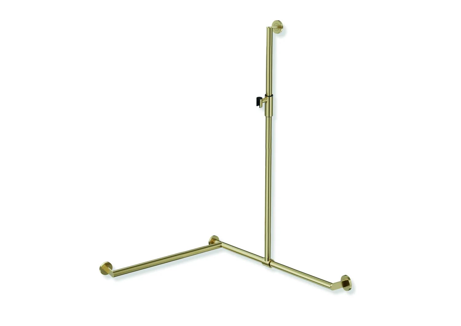 HEWI Duschhandlauf System 900 PG93, links, Messing gebürstet HEWI Duschhandlauf System 900 PG93, links, Messing gebürstet