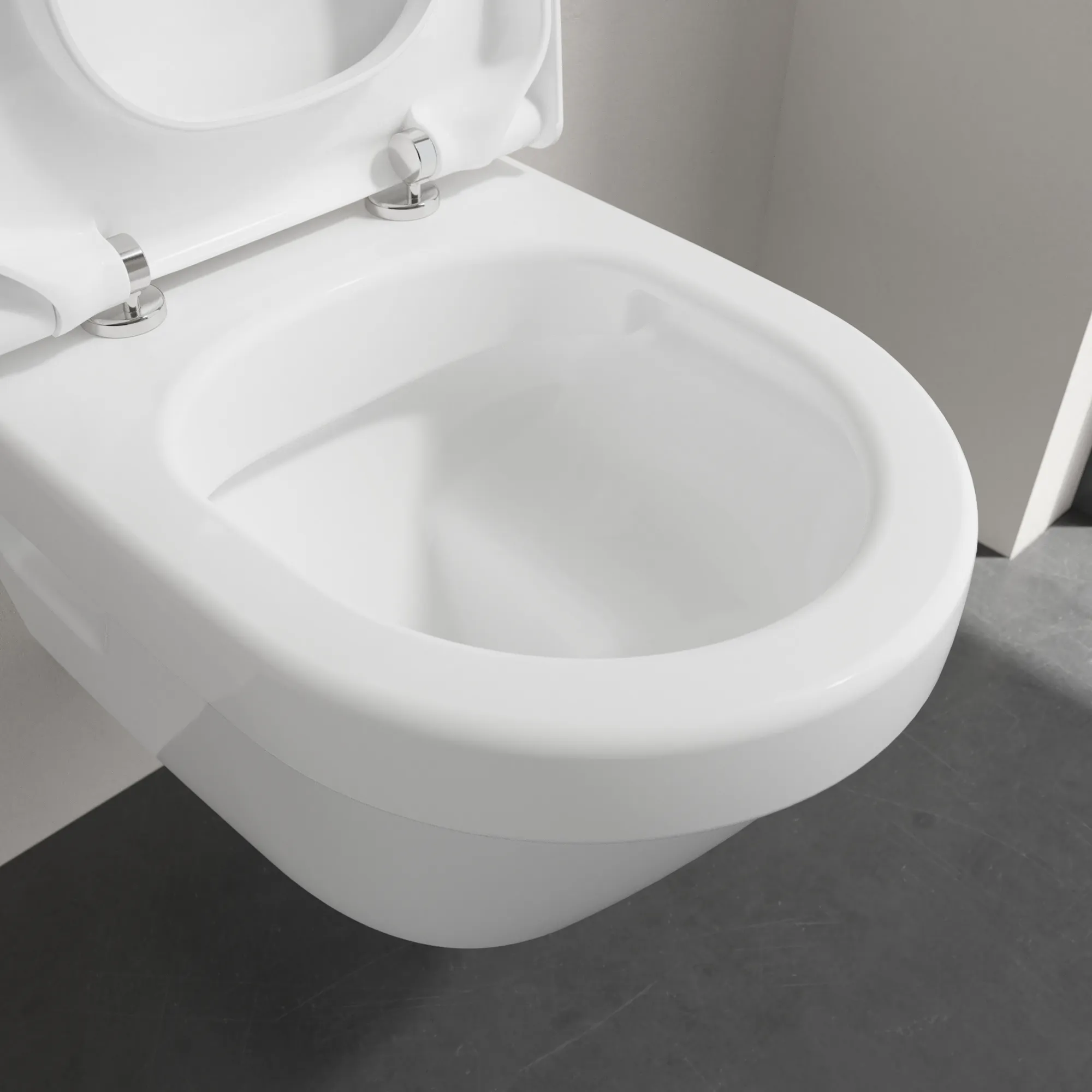 Wand-Tiefspül-WC DirectFlush „Architectura“ 35 × 34 × 48 cm, ohne Spülrand, Abgang waagerecht