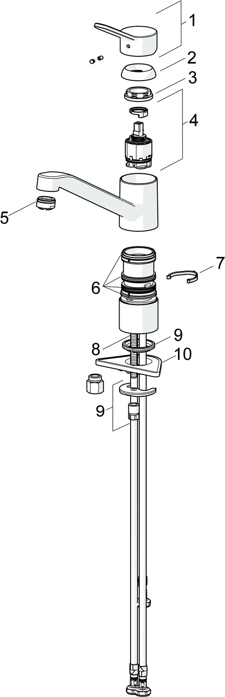 HansaPRIMO Küchenarmatur Einhebelmischer Niederdruck Chrom HansaPRIMO Küchenarmatur Einhebelmischer Niederdruck Chrom