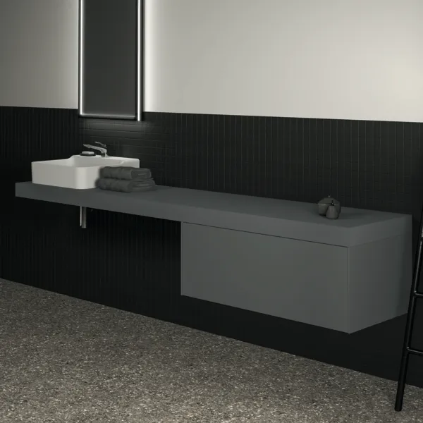 Ideal Standard Waschtischunterschrank Conca, 1 Auszug, anthrazit Ideal Standard Waschtischunterschrank Conca, 1 Auszug, anthrazit