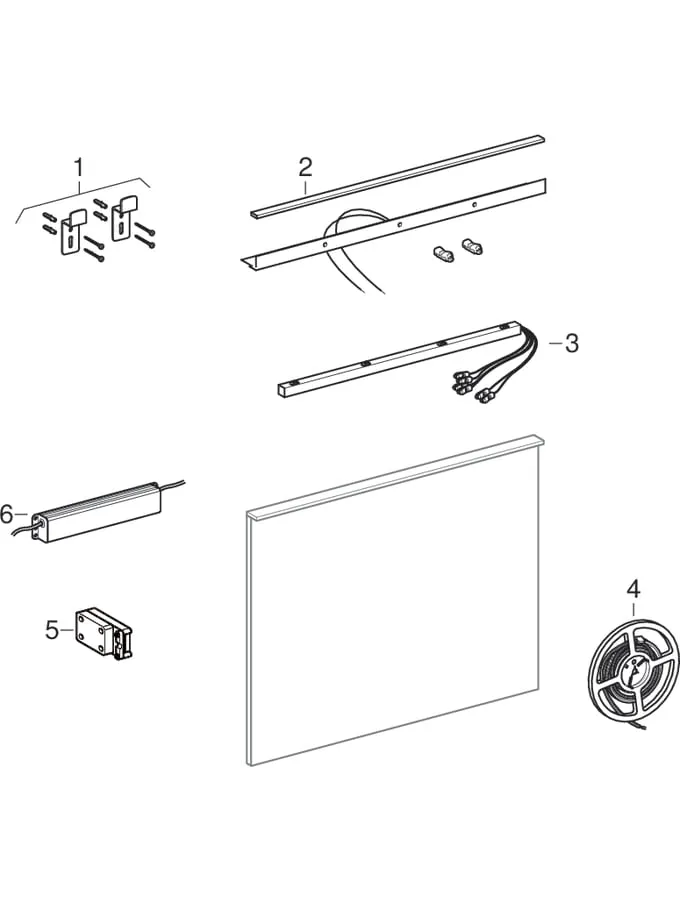 Geberit Spiegel „Xeno2“ 140 × 71 cm, rechteckig