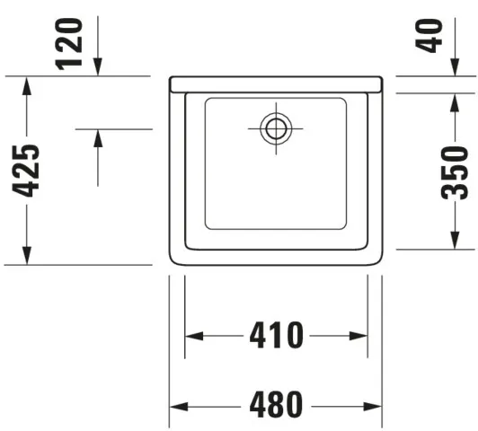 Ausgussbecken „Starck 3“, ohne Überlauf Ausgussbecken „Starck 3“, ohne Überlauf