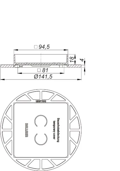 Aufsatz DallDrain Individual Naturstein, 100 x 100 mm Aufsatz DallDrain Individual Naturstein, 100 x 100 mm