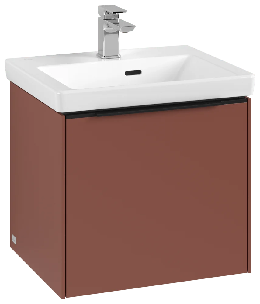 Villeroy & Boch Subway 3.0 Waschbeckenunterschrank C580L1, 473 x 429 x 408 mm, Wine Red