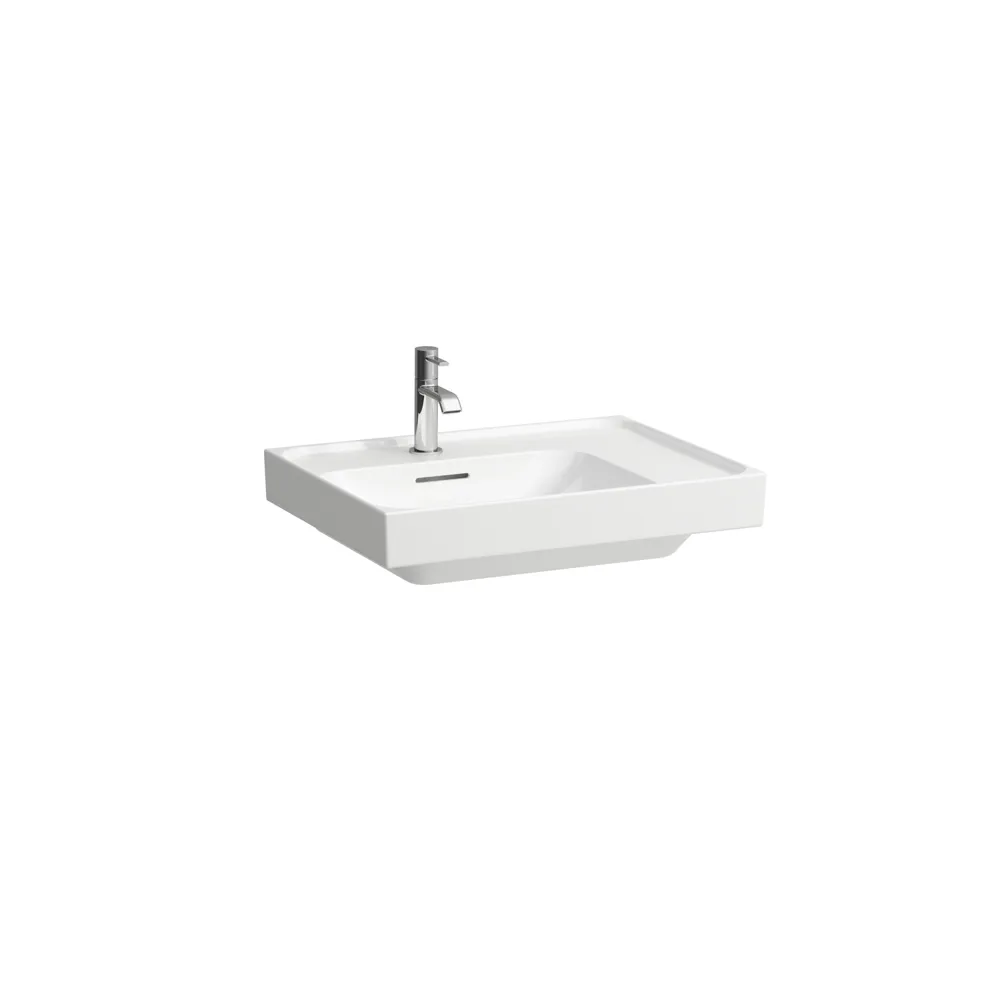 Laufen Aufsatzwaschtisch MEDA 460x600x160 Ablage rechts 1 Hahnloch mit Überlauf Weiß Laufen Aufsatzwaschtisch MEDA 460x600x160 Ablage rechts 1 Hahnloch mit Überlauf Weiß