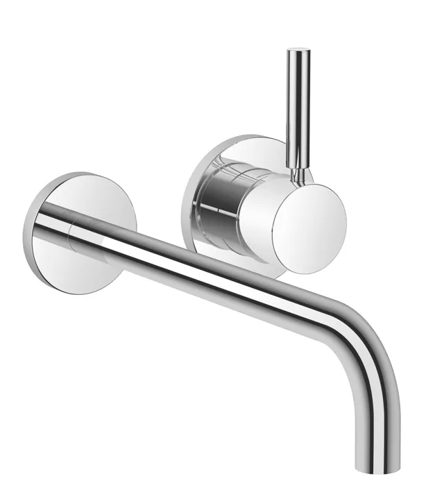 Waschtisch-Wand-Einhandbatterie mit Einzelrosetten META Chrom 36863660