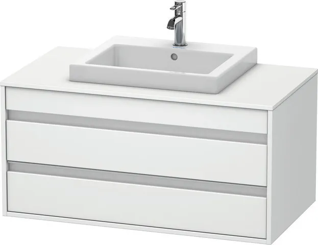 Duravit Waschtischunterschrank wandhängend „Ketho“ 100 × 49,6 × 55 cm Weiß Matt