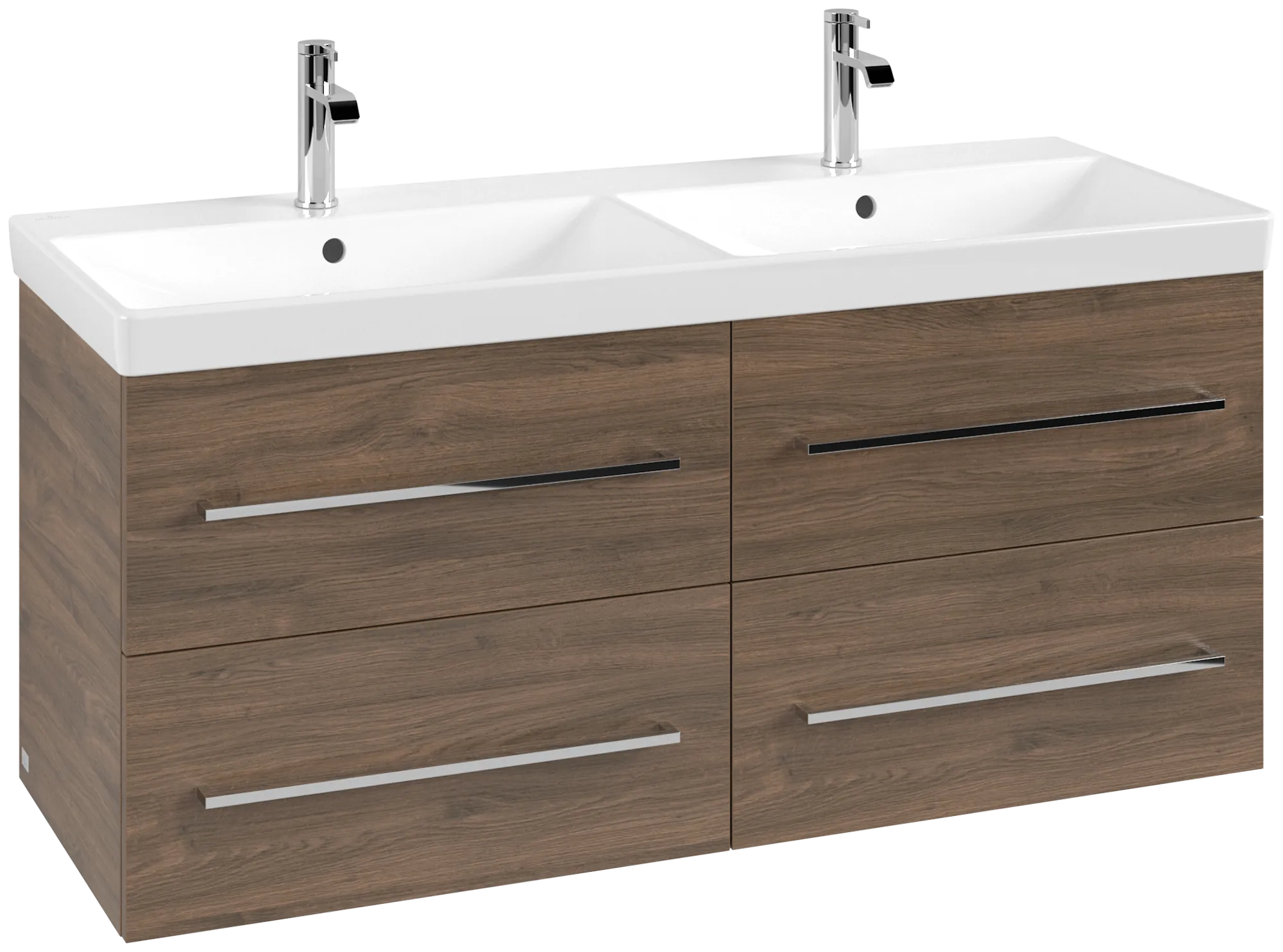 Villeroy & Boch Waschtischunterschrank „Avento“ für Schrank-Doppelwaschtisch 1180 × 514 × 452 mm Arizona Oak, Soft Closing