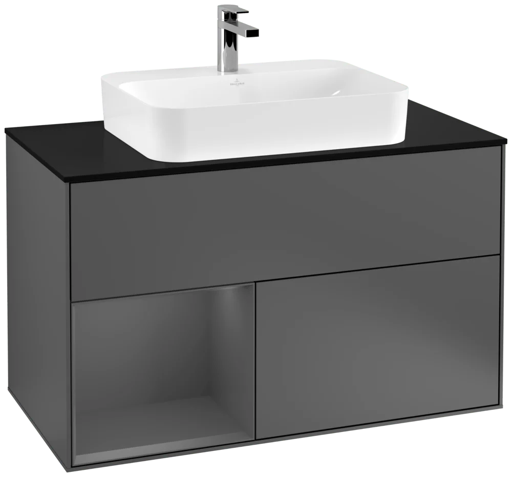 Villeroy & Boch Finion Waschbeckenunterschrank F36 1000x603x501mm Anthracite Matt
