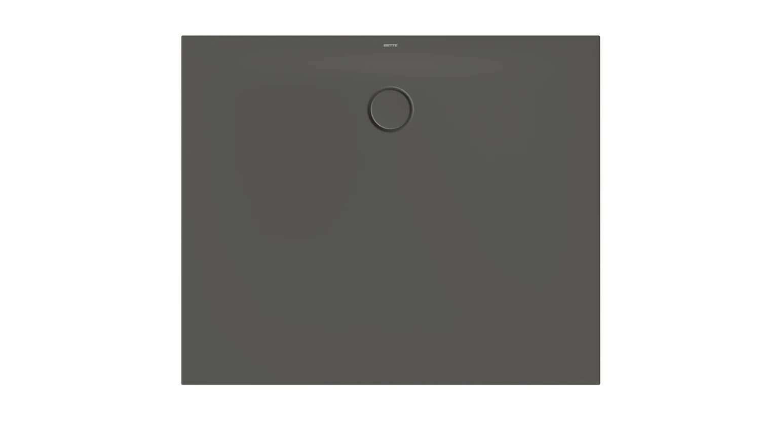 Bette rechteck Duschwanne „BetteFloor Side“ 1200 × 1000 mm mit BetteAntirutsch Pro, ohne Oberflächenveredelung, ohne Wannenträger, in Anthracite