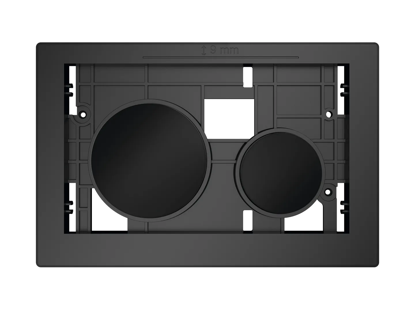 loop Betätigungseinheit für WC-Bet., Tasten schwarz glzd. loop Betätigungseinheit für WC-Bet., Tasten schwarz glzd.