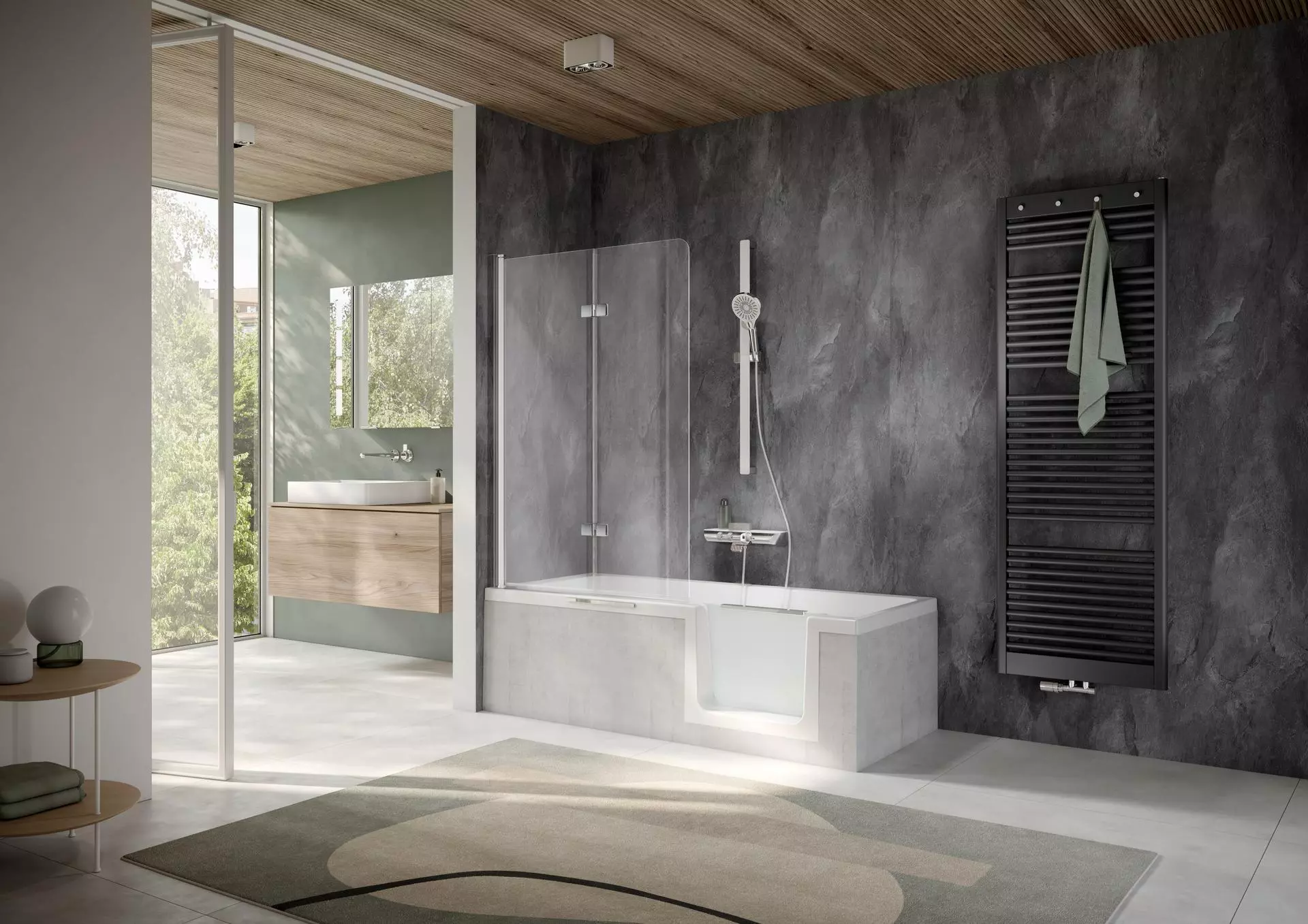 HSK Duschbadewanne „Dobla“ 160 × 75 cm Einstieg: rechts / Größe: 160 × 75 cm / Oberflächenbeschichtung: ohne HSK Duschbadewanne „Dobla“ 160 × 75 cm Einstieg: rechts / Größe: 160 × 75 cm / Oberflächenbeschichtung: ohne