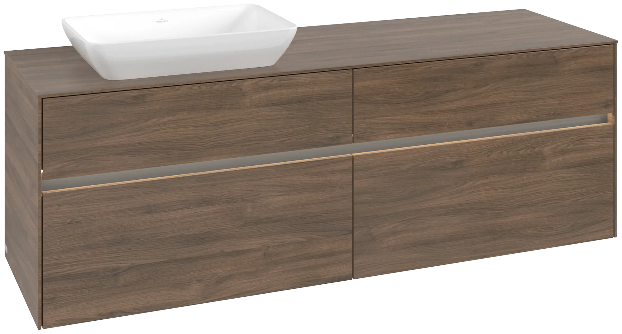 Villeroy & Boch Collaro Waschbeckenunterschrank C121B0, 1600x548x500mm, Arizona Oak