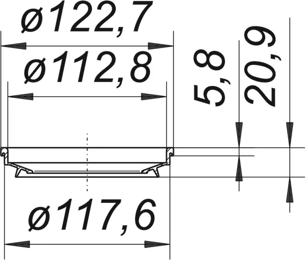 Dichtung zu Atlasbogen, DN 100