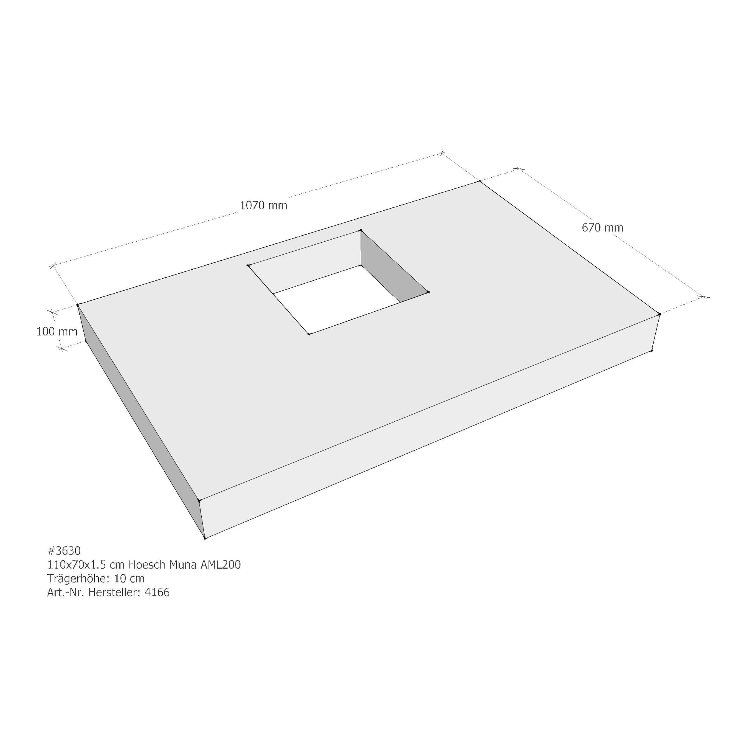 Duschwannenträger für Hoesch Muna 110 × 70 × 1,5 cm Breite: 70 cm / Länge: 110 cm Duschwannenträger für Hoesch Muna 110 × 70 × 1,5 cm Breite: 70 cm / Länge: 110 cm